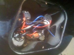 Les Paul wiring with oil-paper capacitor.